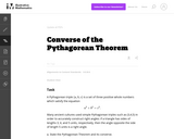 Converse of the Pythagorean Theorem