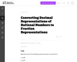 Converting Decimal Representations of Rational Numbers to Fraction Rep