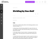 Dividing by One-Half
