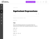 Equivalent Expressions