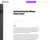 Estimating the Mean State Area