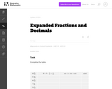 Expanded Fractions and Decimals