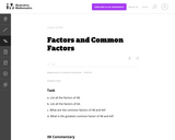 Factors and Common Factors