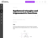 F-TF Equilateral triangles and trigonometric functions