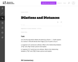 G-CO Dilations and Distances