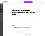 G-CO Showing a triangle congruence: a particular case