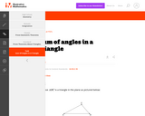 G-CO Sum of angles in a triangle