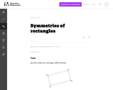 G-CO Symmetries of rectangles