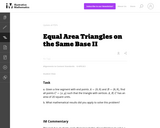 G-GPE Equal Area Triangles on the Same Base II