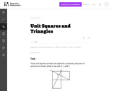 G-GPE, G-CO, G-SRT Unit Squares and Triangles