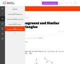 G-SRT Congruent and Similar Triangles