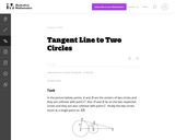 G-SRT Tangent Line to Two Circles