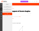 G-SRT  Tangent of Acute Angles