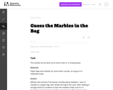 Guess the Marbles in the Bag