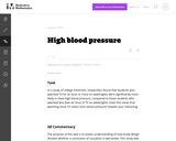 High blood pressure