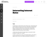 Interesting Interest Rates