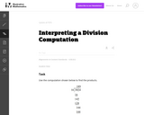 Interpreting a Division Computation