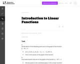 Introduction to Linear Functions