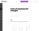 Lines of Symmetry For Triangles