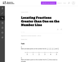 Locating Fractions Greater than One on the Number Line