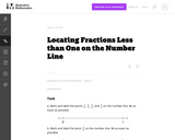 Locating Fractions Less than One on the Number Line