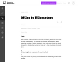 Miles to Kilometers