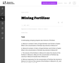 Mixing Fertilizer