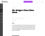 Mr. Brigg's Class Likes Math