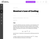 Newton's Law of Cooling