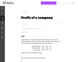 Profit of a company