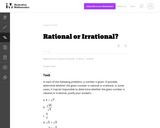 Rational or Irrational?