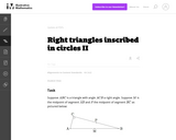 Right Triangles Inscribed in Circles II