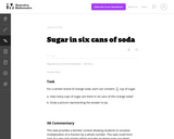 Sugar in Six Cans of Soda