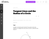 Tangent Lines and the Radius of a Circle