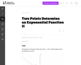 Two Points Determine an Exponential Function Ii