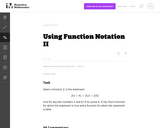 Using Function Notation II