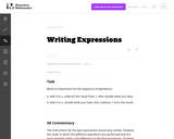 Writing Expressions