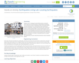 Earthquakes Living Lab: Locating Earthquakes