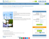 Energy Forms and States Demonstrations