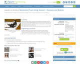 Movement Task Using Sensors - Humans and Robots