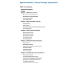 Macroeconomics: Theory through Applications