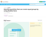 equal groups using doubles