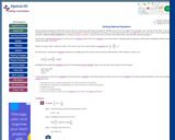 Solving Rational Equations (LWP A)