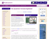 Solving Quadratic Equations using the Quadratic Formula (Lesson B)