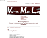 Introduction to Algebraic Expessions and Equations (LWP)