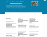Business Communication: Written & Verbal Presentation Skills