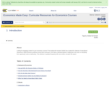 Economics Made Easy: Curricular Resources for Economics Courses