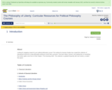 The Philosophy of Liberty: Curricular Resources for Political Philosophy Courses