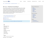 BA 112 - Practical Accounting II