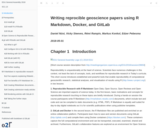 Writing reproducible geoscience papers using R Markdown, Docker, and GitLab